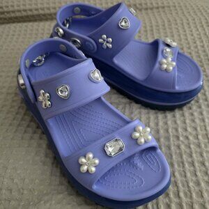CROCS MEGACRUSH PLATFORM SANDALS - MOON JELLY COLOR (W7)